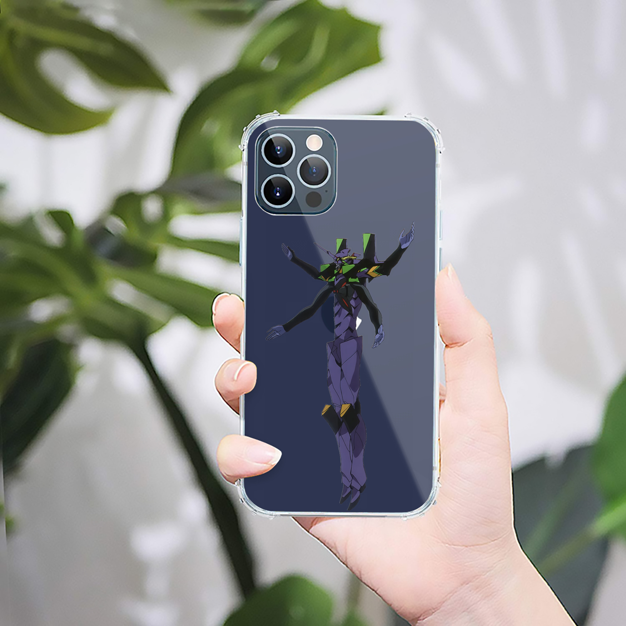 （画像用） EVA 新世紀エヴァンゲリオン 【iPhone 12シリーズ対応】透明スマホケース（クリアソフトケース）